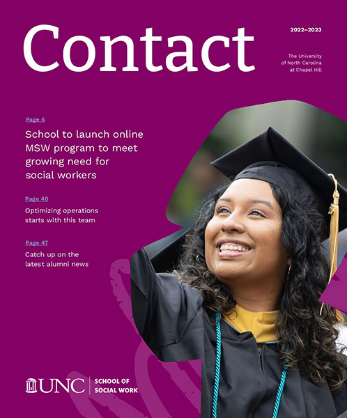 Cover of Contact magazine, 2021-2022 and 2022-2023 academic years