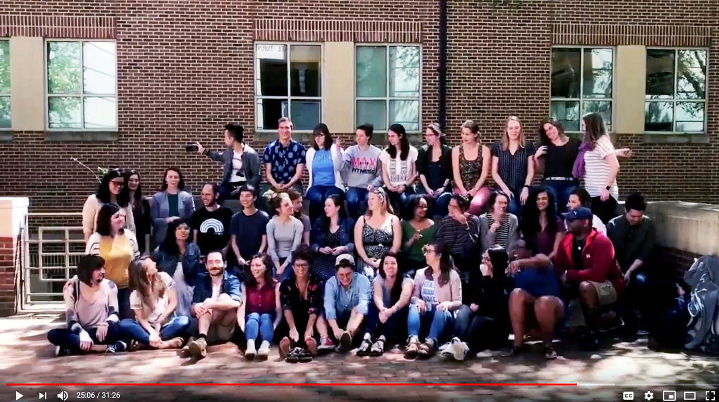 UNC School of Social Work Class of 2020 screenshot from celebration video.