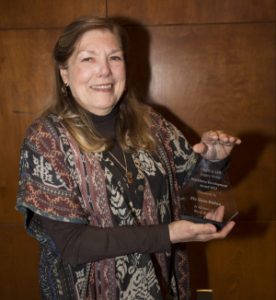 Liz Stein-Bolton,chair of the N.C. Addictions Specialist Professional Practice Board, was awarded the workforce development award during the 2023 Legacy Speakers Series. 