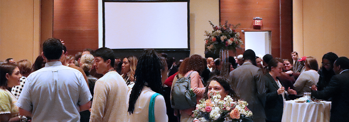 UNC School of Social Work faculty celebrate, socialize at SSWR reception